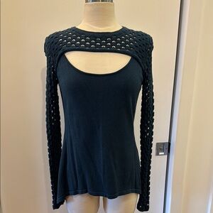 Evereve/ Allison Joy Knit Cutout Sweater